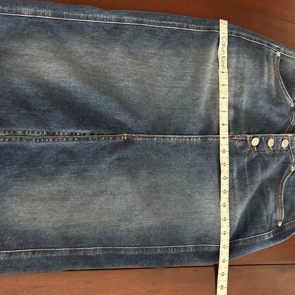 Veronica Beard Herron Denim Midi Skirt Astro Women's Size 4 - Picture 8 of 8